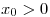 <tex>x_0>0</tex>