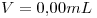 <tex>V=0.00mL</tex>