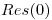 <tex>Res(0)</tex>