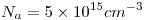 <tex> N_a = 5\times 10^{15} cm^{-3}</tex>