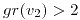 <tex>gr(v_2)>2</tex>