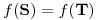 <tex>f(\mathbf{S})=f(\mathbf{T})</tex>