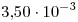 <tex>3.50\cdot 10^{-3}</tex>