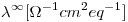 <tex>\lambda^{\infty}[\Omega^{-1}cm^2eq^{-1}]</tex>