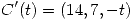 <tex>C'(t)=(14,7,-t)</tex>