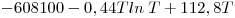 <tex> -608100 - 0,44Tln\;T + 112,8T</tex>