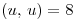 <tex>(u, \, u)=8</tex>