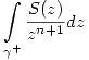 <tex>\mathop{\int}_{\gamma^+}\frac{S(z)}{z^{n+1}}dz</tex>