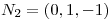 <tex>N_2=(0,1,-1)</tex>
