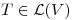 <tex>T \in \mathcal{L}(V)</tex> <tex>T \in \mathcal{L}(V)</tex>