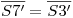 <tex>\overline{S7'}=\overline{S3'}</tex>