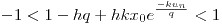 <tex>-1 < 1 - h q + h k x_0 e^{ \frac{-k u_n}{q} } < 1 </tex>