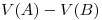 <tex>V(A)-V(B)</tex>