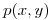 <tex>p(x,y)</tex>