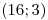 <tex> (16;3) </tex>