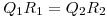 <tex>Q_1R_1=Q_2R_2</tex>