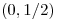<tex> (0,1/2) </tex>