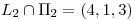 <tex>L_2\cap\Pi_2=(4,1,3)</tex>