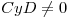 <tex>C y D \not= 0</tex>
