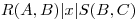 <tex>R(A,B) |x| S(B,C)</tex>