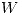 <tex>W</tex>