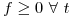 <tex>f \geq 0 \ \forall \ t</tex>