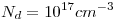 <tex>N_d=10^{17} cm^{-3}</tex>