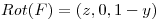 <tex>Rot(F) = (z,0,1-y)</tex>