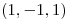 <tex>(1,-1,1)</tex>