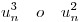 <tex>u_n^3  \quad o \quad u_n^2\quad</tex>