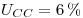 <tex>U_{CC} = 6\% </tex>