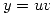 <tex> y = uv </tex>