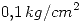 <tex> 0.1\,kg/cm^2 </tex>