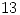 <tex> 13 </tex>