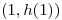 <tex>\left( 1,h(1) \right)</tex>