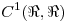 <tex> C^1 ( \Re , \Re ) </tex>
