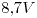 <tex>8.7V</tex> <tex>8.7V</tex>
