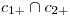 <tex>c_{1+} \cap c_{2+}</tex>