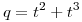 <tex>q=t^2+t^3</tex> <tex>q=t^2+t^3</tex>
