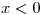 <tex>x < 0</tex> <tex>x < 0</tex>