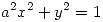 <tex>a^2 x^2+y^2=1</tex>