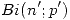 <tex>Bi(n'; p')</tex>