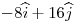 <tex>-8\widehat{i}+16\widehat{j}</tex>