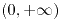 <tex>(0,+ \infty)</tex>