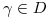 <tex>\gamma \in D </tex>