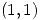 <tex>(1,1)</tex>