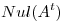<tex> Nul(A^t) </tex>