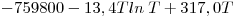 <tex> -759800 - 13,4Tln\;T + 317,0T</tex> <tex> -759800 - 13,4Tln\;T + 317,0T</tex>