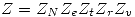 <tex>Z=Z_NZ_eZ_tZ_rZ_v</tex>