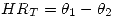 <tex>HR_T=\theta_1-\theta_2</tex>